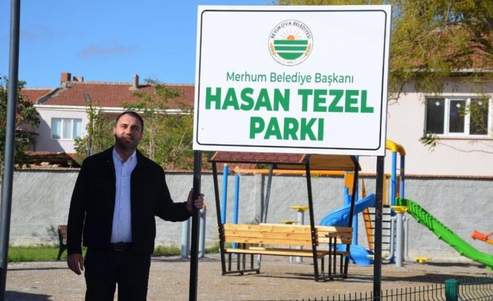 Beylikova’da vefa örneği, ’Hasan Tezel Parkı’ açıldı