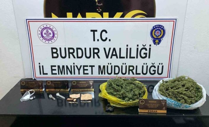 Burdur’da uyuşturucudan 2 tutuklama