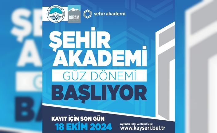 BÜSAM Şehir akademisi 2024 Güz Dönemi kayıtları sürüyor