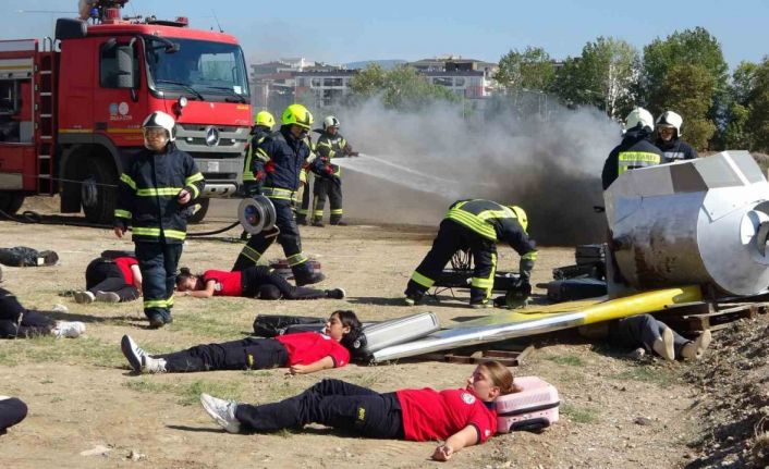 Çanakkale’de uçak kazası tatbikatı