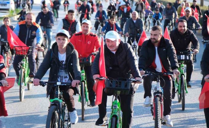 Çorum’da pedallar Cumhuriyet Bayramı için çevrildi