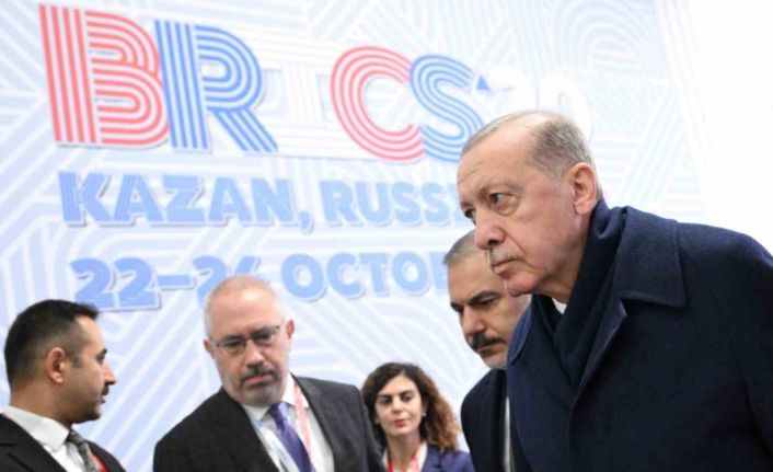 Cumhurbaşkanı Erdoğan, BRICS Zirvesi’ne katılmak üzere Kazan EXPO’da