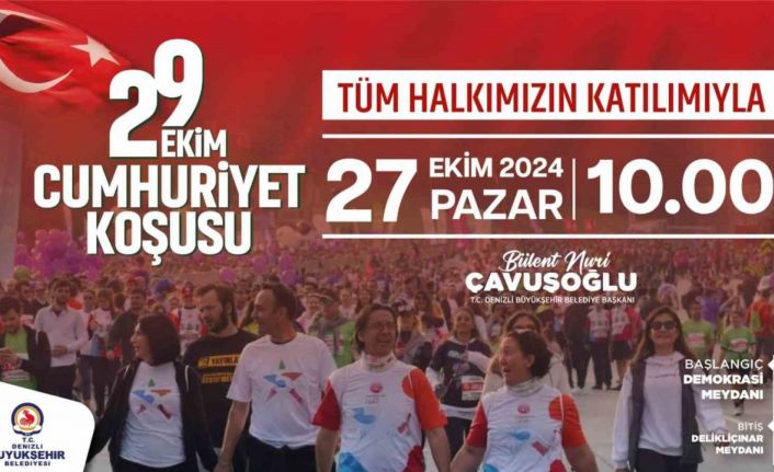 Denizli’de Cumhuriyet Koşusu heyecanı