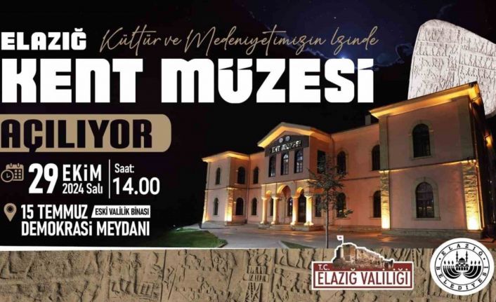 Elazığ Kent Müzesi 29 Ekimde açılıyor