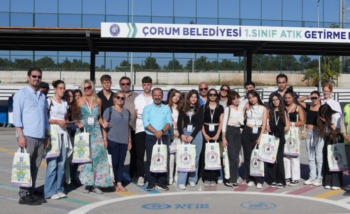 Erasmus öğrencileri Belediyesi’nin “Sıfır Atık” tesisini incelediler