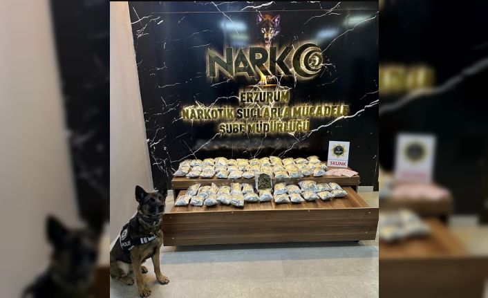 Erzurum polisinden narkotik operasyonu