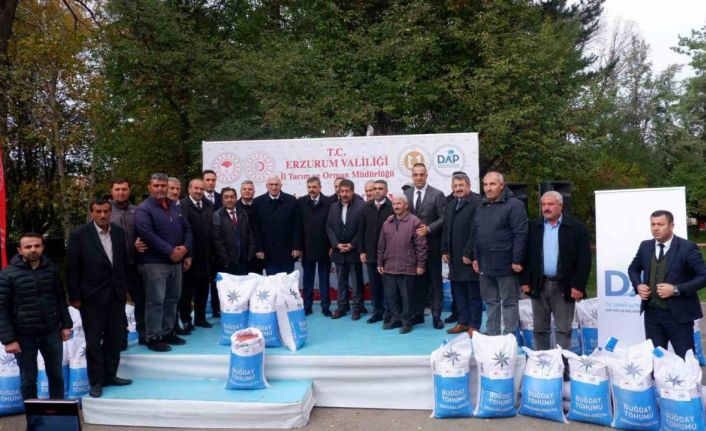 Erzurum’da DAP desteğiyle 935 ton buğday tohumu dağıtıldı