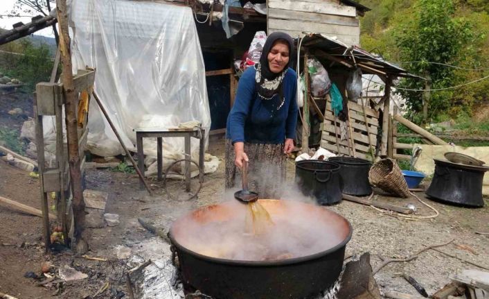 Giresun’da kadınlar yazın bolluğunu kışa taşıyor