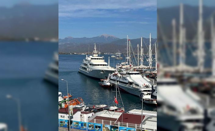 Göz kamaştıran mega yat ’Ecstasea’ Fethiye’de