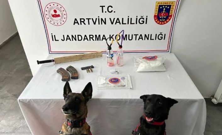 Jandarmanın durdurduğu aracın farından kaleşnikof şarjörü çıktı