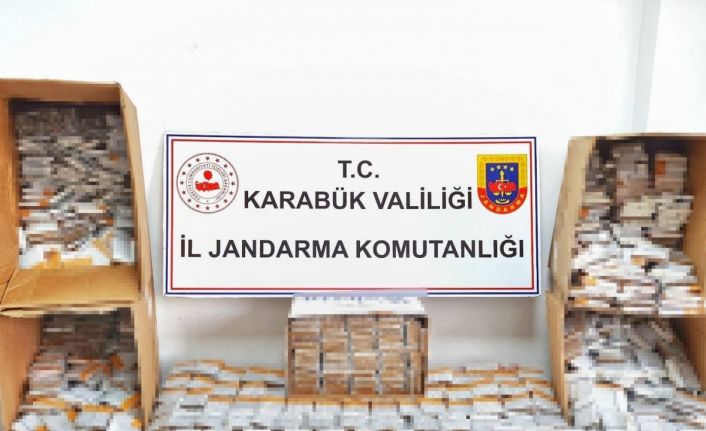 Karabük’te makaron ve kaçak tütün ele geçirildi