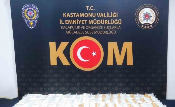 Kastamonu’da 14 bin 400 doldurulmuş makaron ele geçirildi