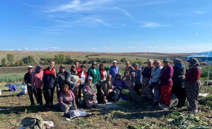 Kırklareli’nde "Dünya Kadın Çiftçiler Günü" tarlada kutlandı