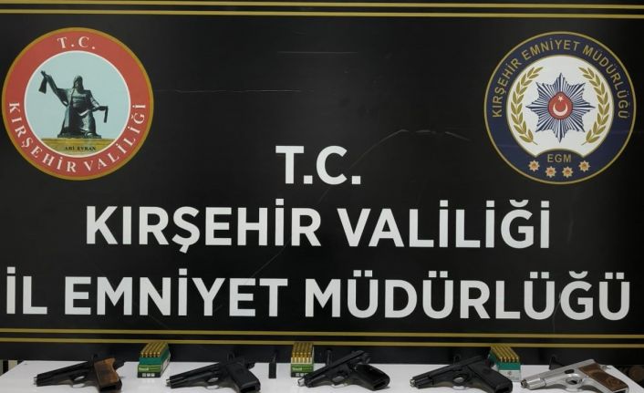 Kırşehir’de ruhsatsız silah operasyonu