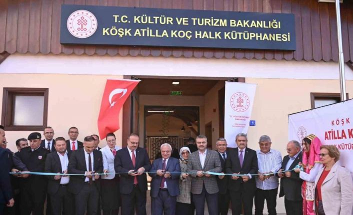 Köşk Atilla Koç İlçe Halk Kütüphanesi törenle hizmete açıldı