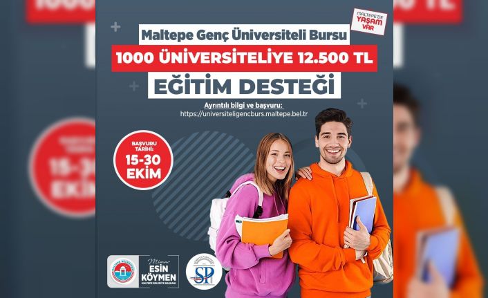 Maltepe Belediyesi’nden 1000 üniversiteliye bin 250 TL burs