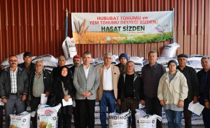 Manisa Büyükşehir Belediyesinden çiftçilere tohum desteği