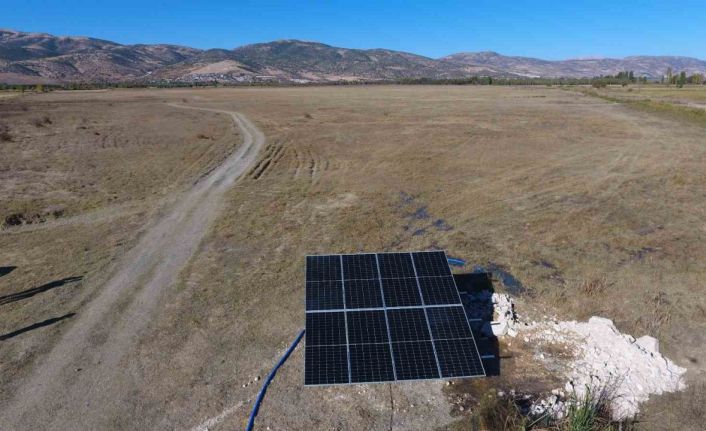 Meraya güneş enerjili sondaj kuyusu açıldı