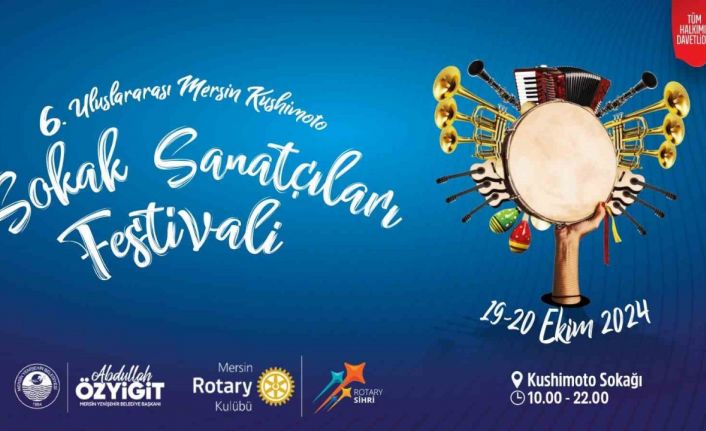 Mersin ’Kushimoto Sokak Sanatçıları Festivali’ ile renklenecek