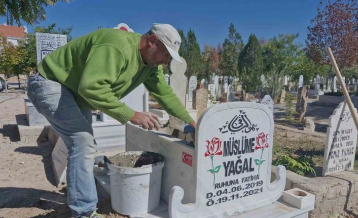 Müslüme’nin mezar taşları yenilendi