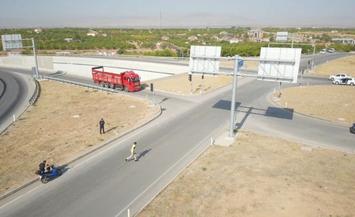 Polisten kaçtı, drondan kaçamadı