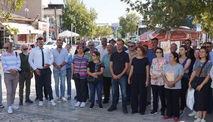 Sarıgöl’de kadına yönelik şiddete hayır protestosu