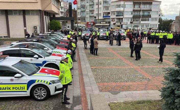 Sinop’ta emniyet ve jandarmaya hizmet aracı tahsisi