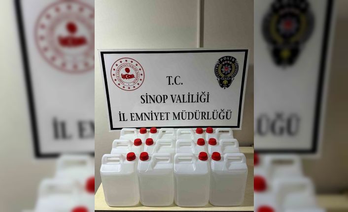 Sinop’ta kaçak alkol operasyonu: 1 gözaltı