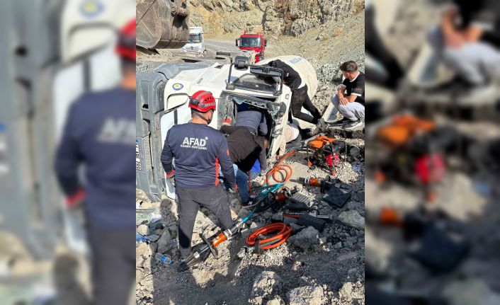 Tunceli’de mikser devrildi: 1 yaralı