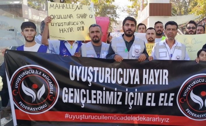 Uyuşturucuya karşı tepki yürüyüşü yapıldı