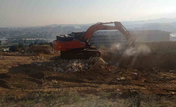 Yalova’da çöken hastane yolunda yapım çalışmaları başladı