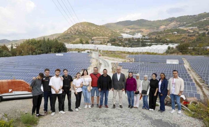 Alanya’ya gelen Alman öğrenciler sürdürülebilir enerji üzerine çalışmalarını tamamladı