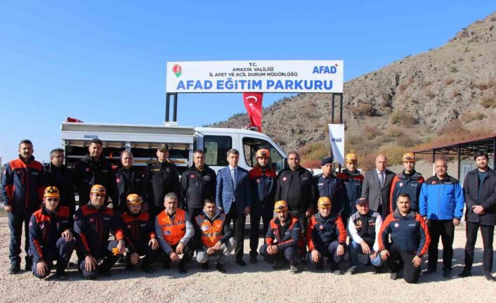 Amasya’da AFAD eğitim parkuru kuruldu