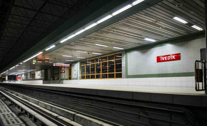 Ankara Metrosu’nda aşınan raylar yenileniyor