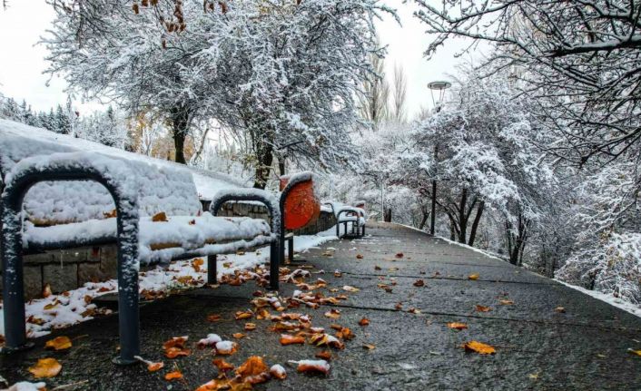 Ankara’daki beyaz örtü havadan görüntülendi