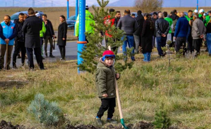 Ardahan’da 500 adet fidan toprakla buluştu