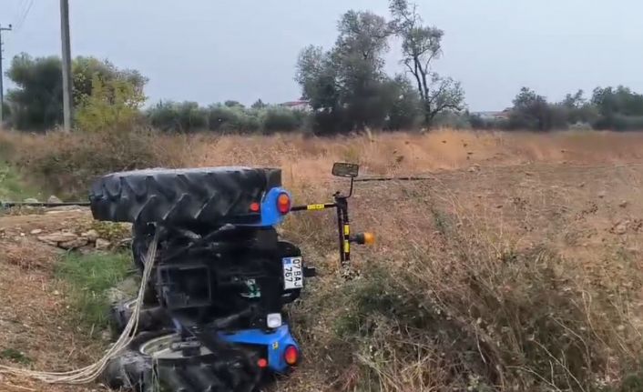 Askere gitmeye hazırlanırken traktör kazasında yaralandı