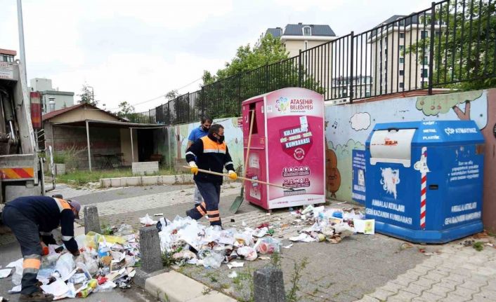 Ataşehir’de temizlik hareketi: Günlük 500 tona yakın çöp toplanıyor