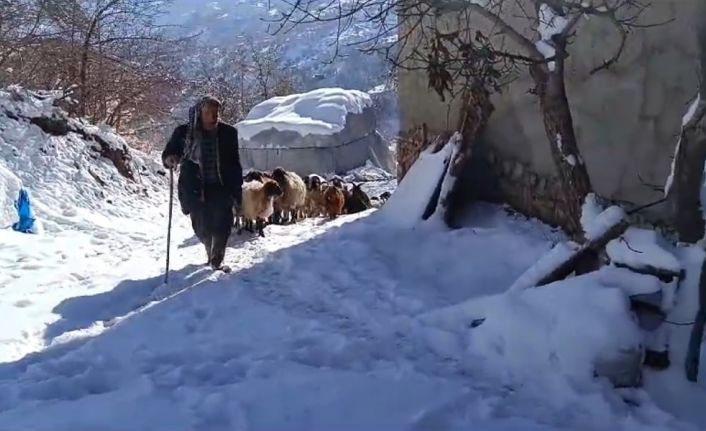 Bahçesaraylı vatandaşların zorlu kış mesaisi başladı