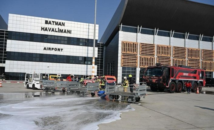 Batman havalimanında tatbikat