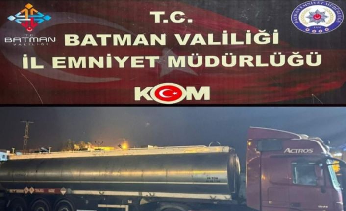 Batman’da 22 ton kaçak akaryakıt ele geçirildi