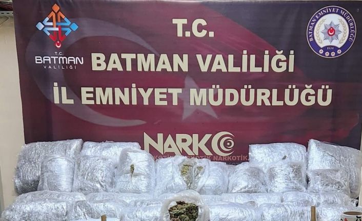 Batman’da 52 kilo 700 gram skunk ele geçirildi