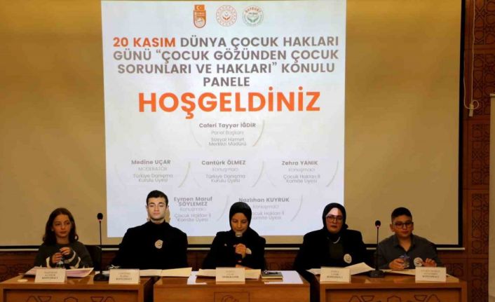 Bayburt’ta düzenlenen panelde çocuk panelistler kendi haklarını savundular