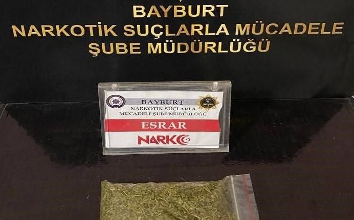 Bayburt’ta uyuşturucu kullanmaktan yabancı uyruklu 2 kişiye adli işlem yapıldı