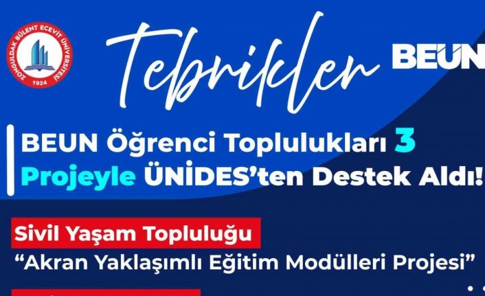 BEUN Öğrenci Toplulukları 3 Projeyle ÜNİDES’ten destek aldı