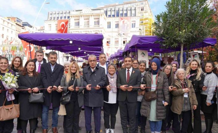 Beyoğlu Belediyesi tarafından kurulan ‘Kadın El Emeği Pazarı’ açıldı