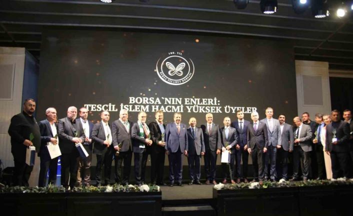 Bursa Ticaret Borsası 100. yıl ödül töreni düzenledi