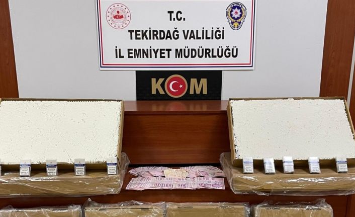 Çerkezköy’de kaçak sigara operasyonu: 50 bin makaron ele geçirildi