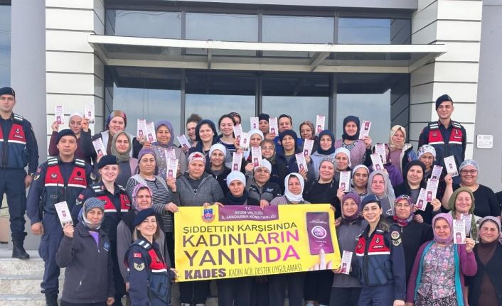 Çine’de 62 kadına KADES eğitimi verildi