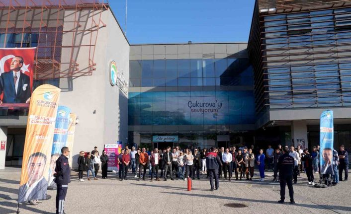 Çukurova Belediyesi personeline yangın eğitimi verildi